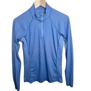 Patagonia Women’s 1/4 Zip Performance Baselayer Top M Blue